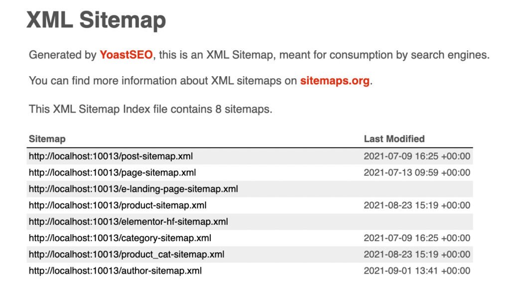 sitemap xml generate