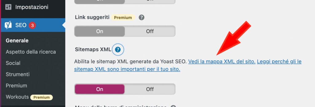 vedi tutte le sitemap xml