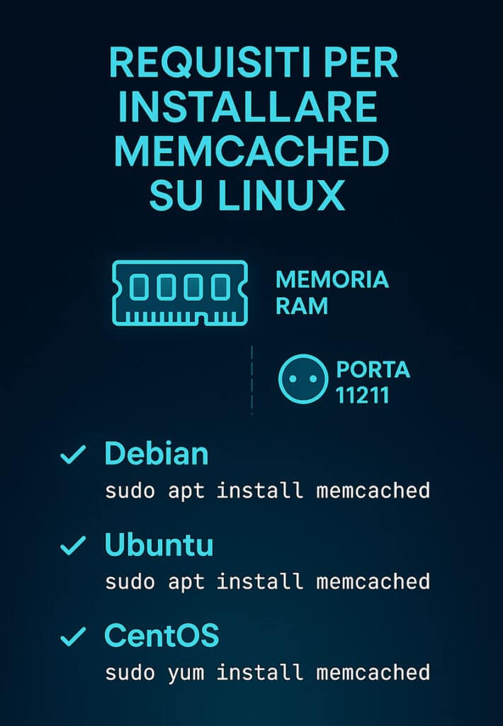 requisiti installare memcached linux wordpress