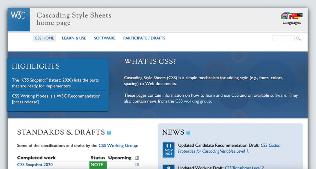 W3C ( World Wide web Consortium ) che ha sviluppato il css