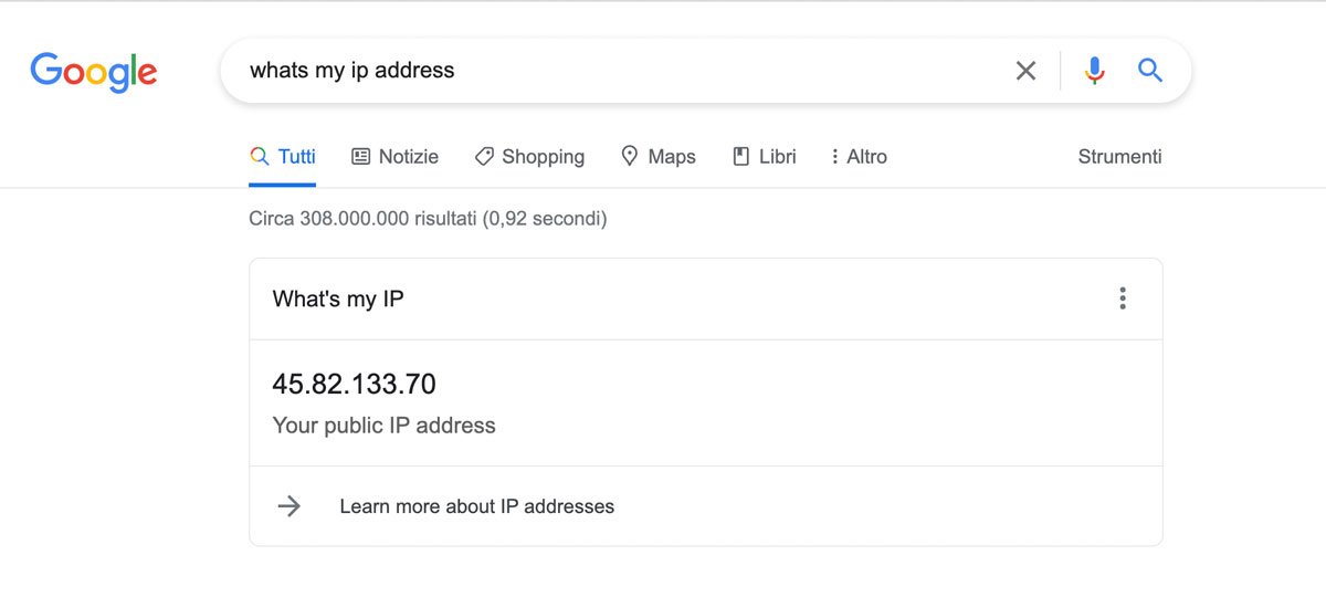Come trovare gli indirizzi IP su Google