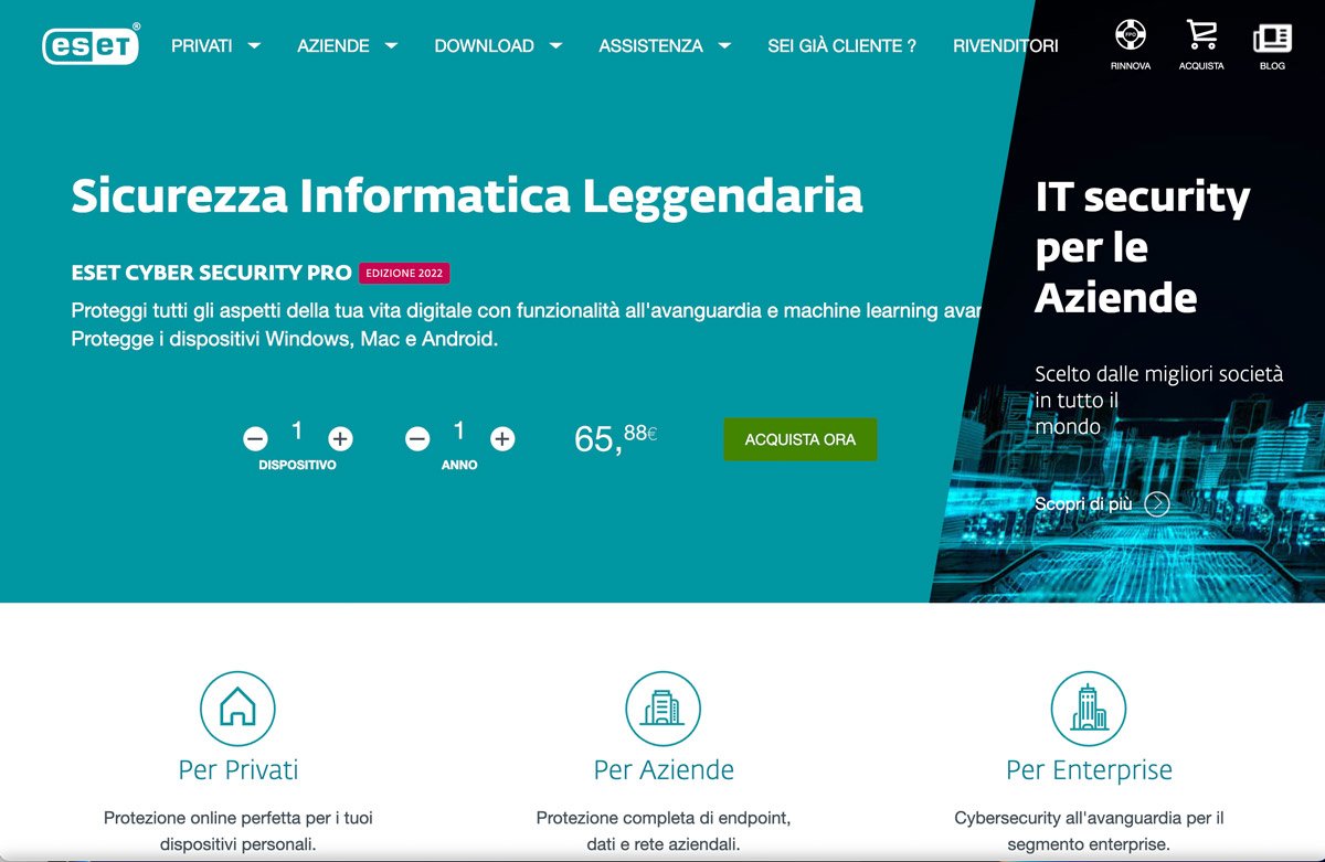 Software di sicurezza ESET