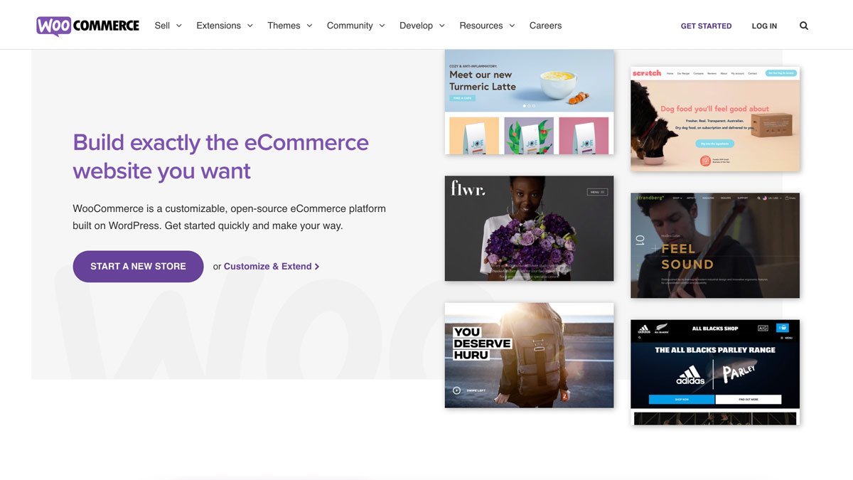 Homepage di WooCommerce