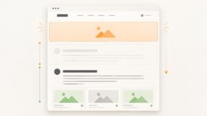 Layout di una pagina web che si sposta improvvisamente per rappresentare il Cumulative Layout Shift