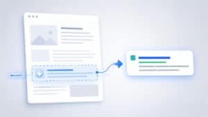 Rappresentazione di una meta description trasformata in uno snippet di ricerca