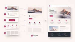 Elementor rappresentato come sistema visuale modulare per costruire pagine WordPress