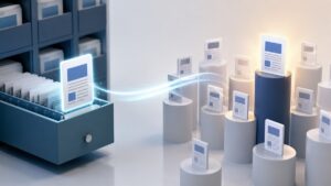 Pagina web che passa dall'indicizzazione a un sistema di risultati ordinati per rappresentare la differenza con il posizionamento