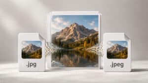 File JPG e JPEG rappresentati come due estensioni dello stesso formato immagine