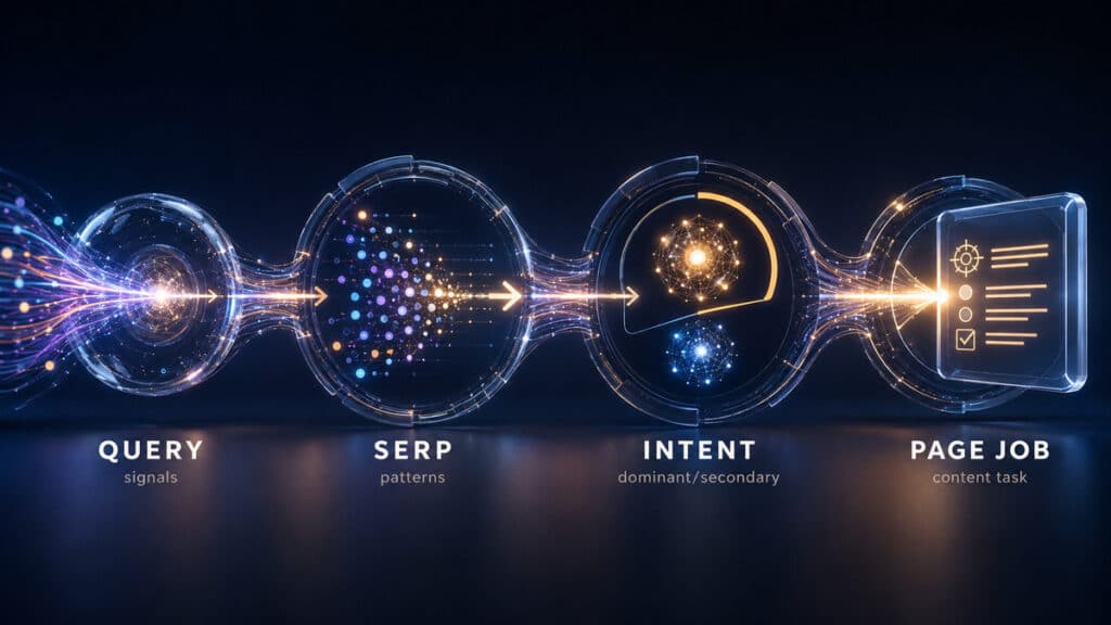 Intento di ricerca (search intent): cos'è, come capirlo e usarlo nella SEO 1 Processo dalla query alla SERP, all'intento di ricerca e al compito della pagina