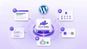 Rank Math collegato ai principali controlli SEO di un sito WordPress