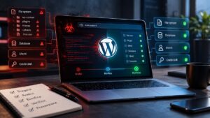 Sito WordPress hackerato durante l'analisi e il ripristino di file, database, utenti e credenziali