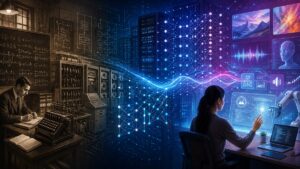 Schema di training, modello, input, inferenza e output di un sistema AI