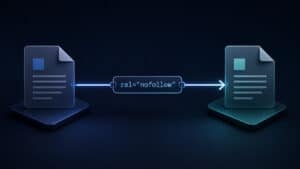 Link HTML qualificato con rel="nofollow"