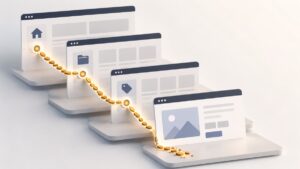 Percorso breadcrumb che collega una pagina ai livelli superiori della gerarchia di un sito web