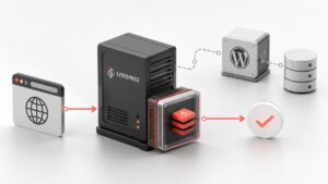 Server LiteSpeed che serve un sito WordPress attraverso la cache