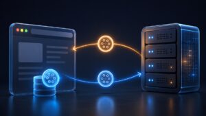 Browser e server che scambiano un identificatore memorizzato come cookie