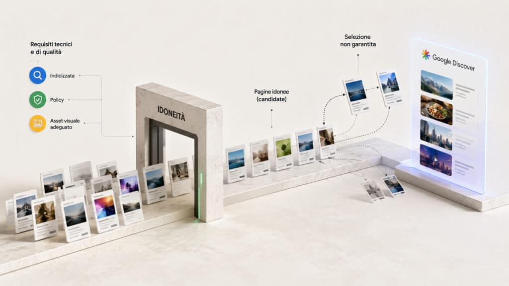 Google Discover: cos’è, come funziona e come usare il feed personalizzato di Google 2 Differenza tra idoneità di una pagina a Google Discover e distribuzione effettiva nel feed