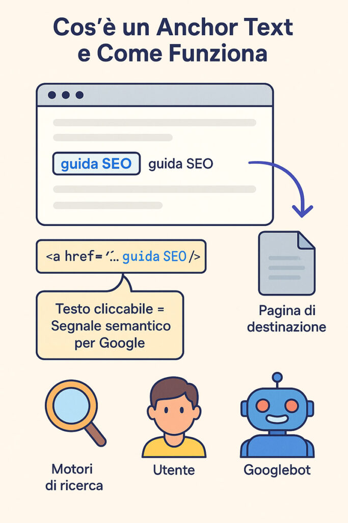 infografica anchor text come funziona