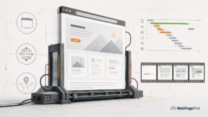 WebPageTest utilizzato per analizzare il caricamento e le performance di una pagina web