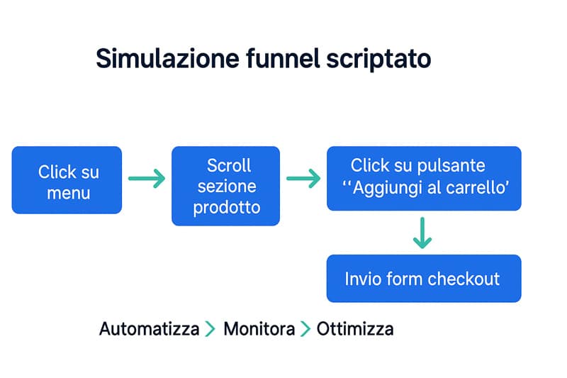 WebPageTest: la guida definitiva per analizzare, migliorare e monitorare la velocità del tuo sito con precisione chirurgica 14 Simulazione funnel utente con WebPageTest: click, scroll e invio form via script CLI