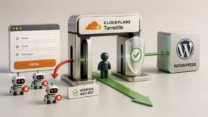Home 7 Cloudflare Turnstile verifica una richiesta prima dell'accesso a un form WordPress