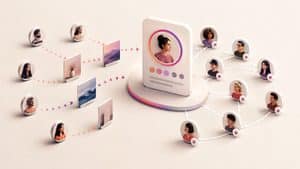 Profili social che diventano follower di un account Instagram