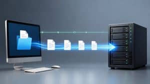 Trasferimento di file tra un client e un server tramite protocollo FTP