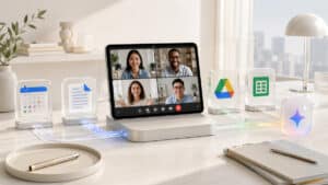 Home 9 Videoconferenza Google Meet collegata a Calendar, documenti, Drive e strumenti Google
