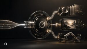 Sistema Grok che trasforma una richiesta in ricerca, contenuti multimediali e azioni automatizzate.