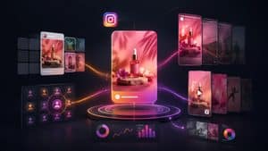 Rappresentazione visuale di una campagna Instagram Ads distribuita tra diversi placement