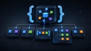 Rappresentazione visuale di una struttura JSON con oggetti, array e coppie chiave-valore