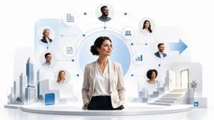 Home 7 Rappresentazione di LinkedIn come rete di persone, contenuti e opportunità professionali