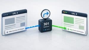 Home 9 Rappresentazione di un redirect che reindirizza una richiesta dal vecchio URL alla nuova destinazione