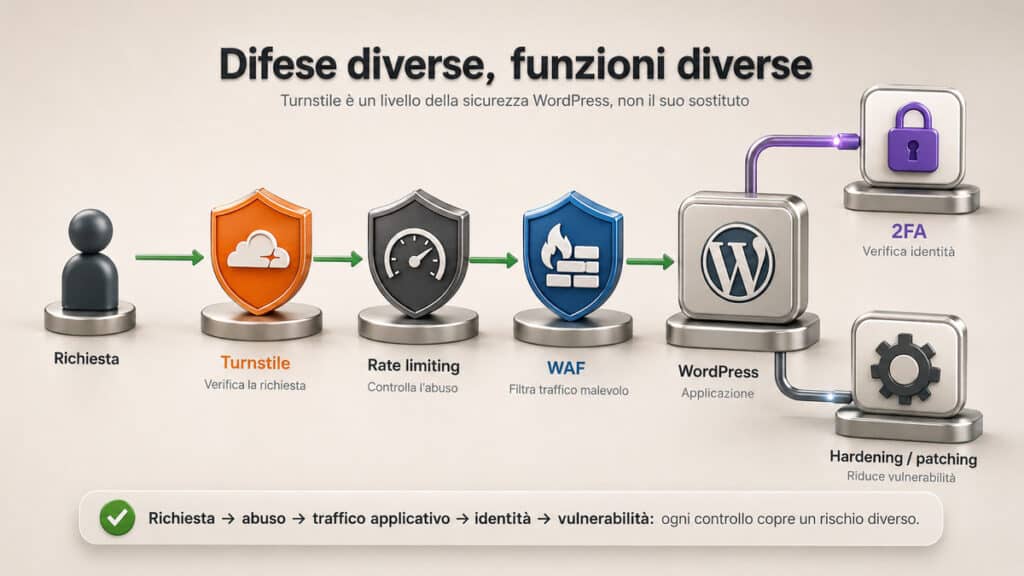 Cloudflare Turnstile: cos’è, come funziona e come usarlo su WordPress 2 re Turnstile basta per proteg