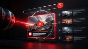 Rappresentazione della YouTube SEO con video inserito nei risultati di ricerca