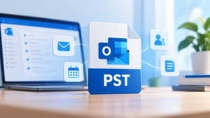 File PST di Outlook con email, calendario e contatti