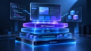 Home 8 Architettura di .NET Framework su Windows con CLR e librerie