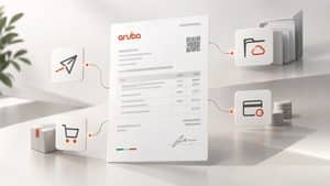 Documento di fatturazione elettronica Aruba collegato a invio, archivio e gestione amministrativa