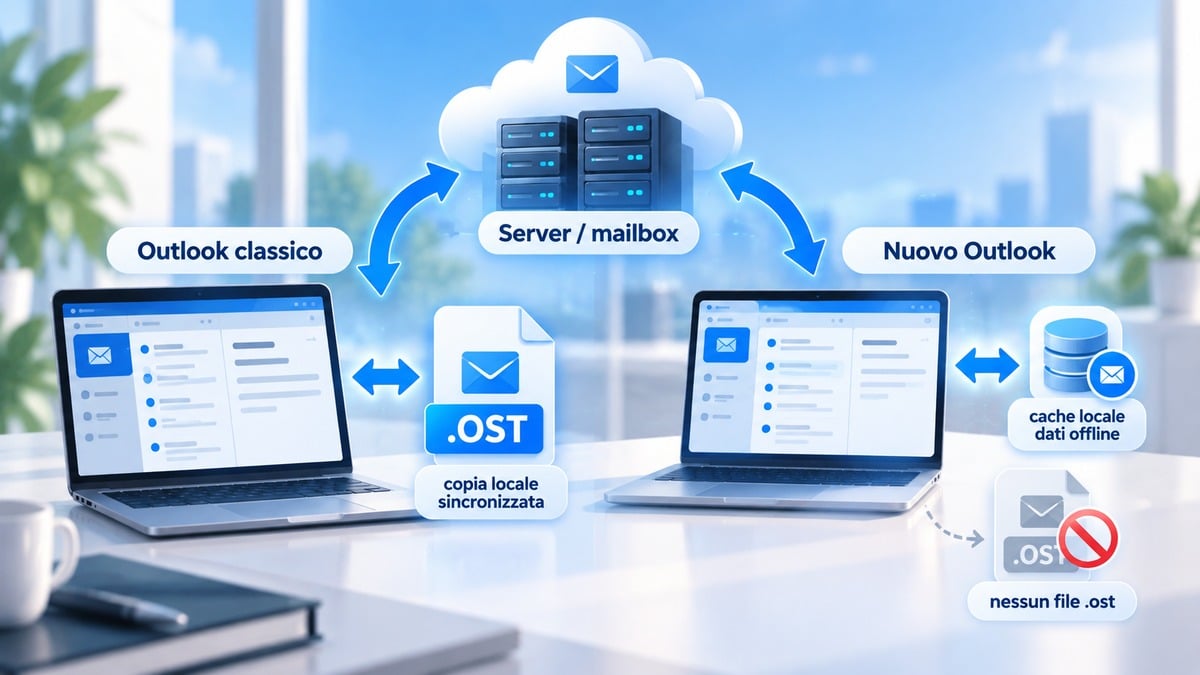 File OST: cos’è, dove si trova e come gestirlo in Outlook 1 Differenza tra Outlook classico con file OST e nuovo Outlook con cache locale