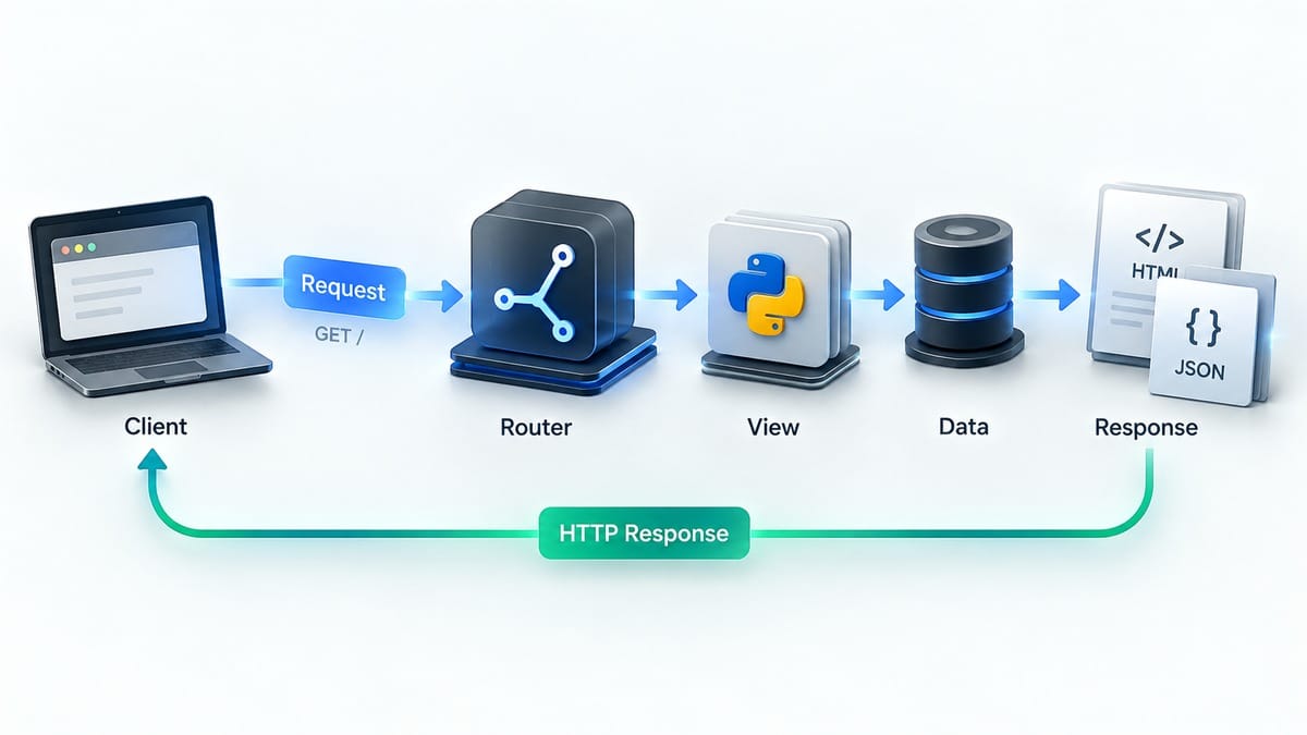 Flask: cos’è, come funziona e come creare una web app in Python 1 Schema del percorso di una richiesta HTTP dal routing alla view Python e alla risposta