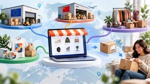 Fornitori dropshipping collegati a un ecommerce con magazzini, prodotti e spedizione al cliente