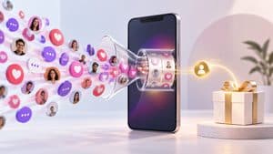 Giveaway Instagram con partecipazioni social che convergono verso la selezione del vincitore