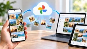 Google Foto con backup cloud di foto da smartphone a computer e tablet