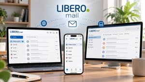 Libero Mail utilizzata da computer e smartphone per accedere alla stessa casella email
