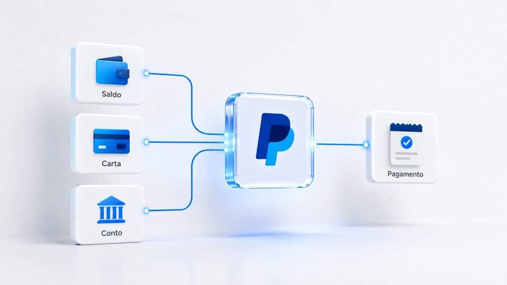PayPal: cos’è, come funziona, quanto costa e come usarlo in sicurezza 1 Saldo, carta e conto bancario possono finanziare un pagamento PayPal