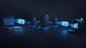 Home 9 Messaggio email che attraversa una rete di server dal mittente alla casella del destinatario
