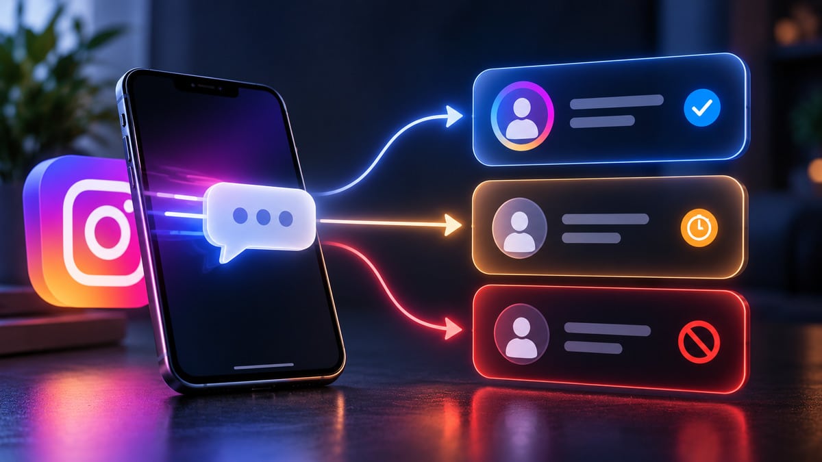 DM Instagram: cosa sono, come funzionano e come usare i Direct 2 Rappresentazione del filtro tra messaggi normali e richieste nei DM Instagram