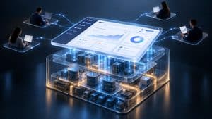 Applicazione SaaS collegata agli utenti sopra uno stack infrastrutturale gestito dal provider
