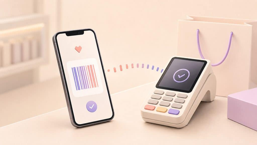Scalapay: come funziona, rate, costi, negozi e recensioni 1 Smartphone utilizzato per effettuare un pagamento Scalapay alla cassa di un negozio