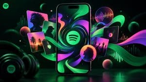 Home 9 Spotify Wrapped rappresentato come riepilogo personalizzato degli ascolti musicali